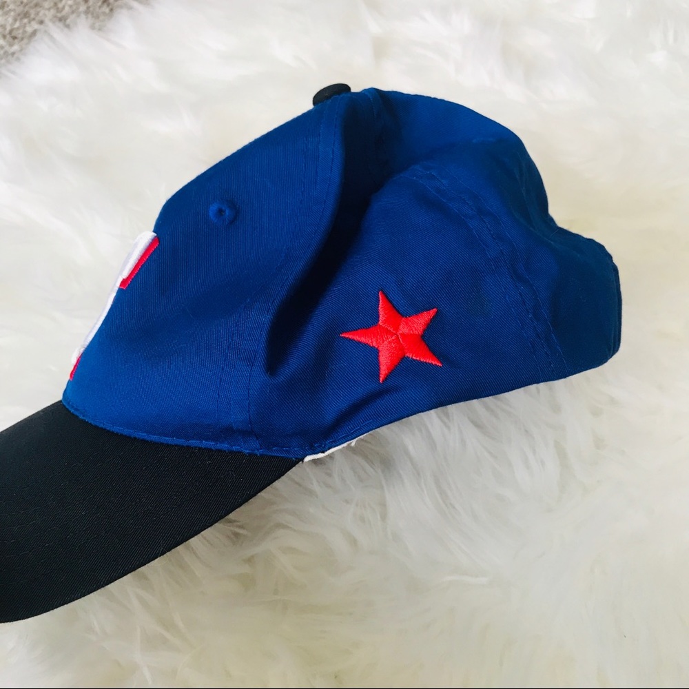 Texas Rangers MLB Blue Fitted Baseball Cap S/M Outdoor Cap - Picture 2 of 8